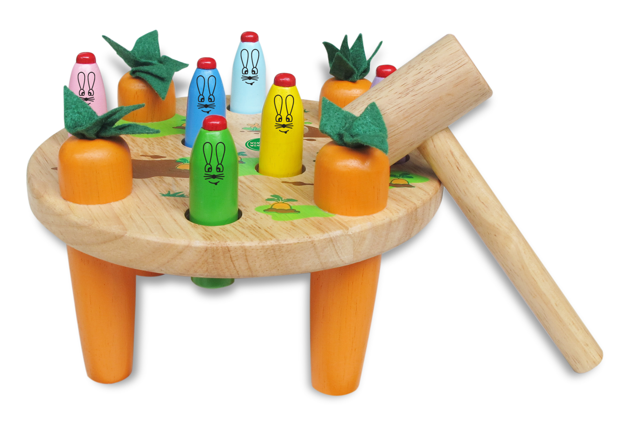 Đồ chơi đập chuột cho bé, Búa đập thỏ - Đồ chơi gỗ Winwintoys