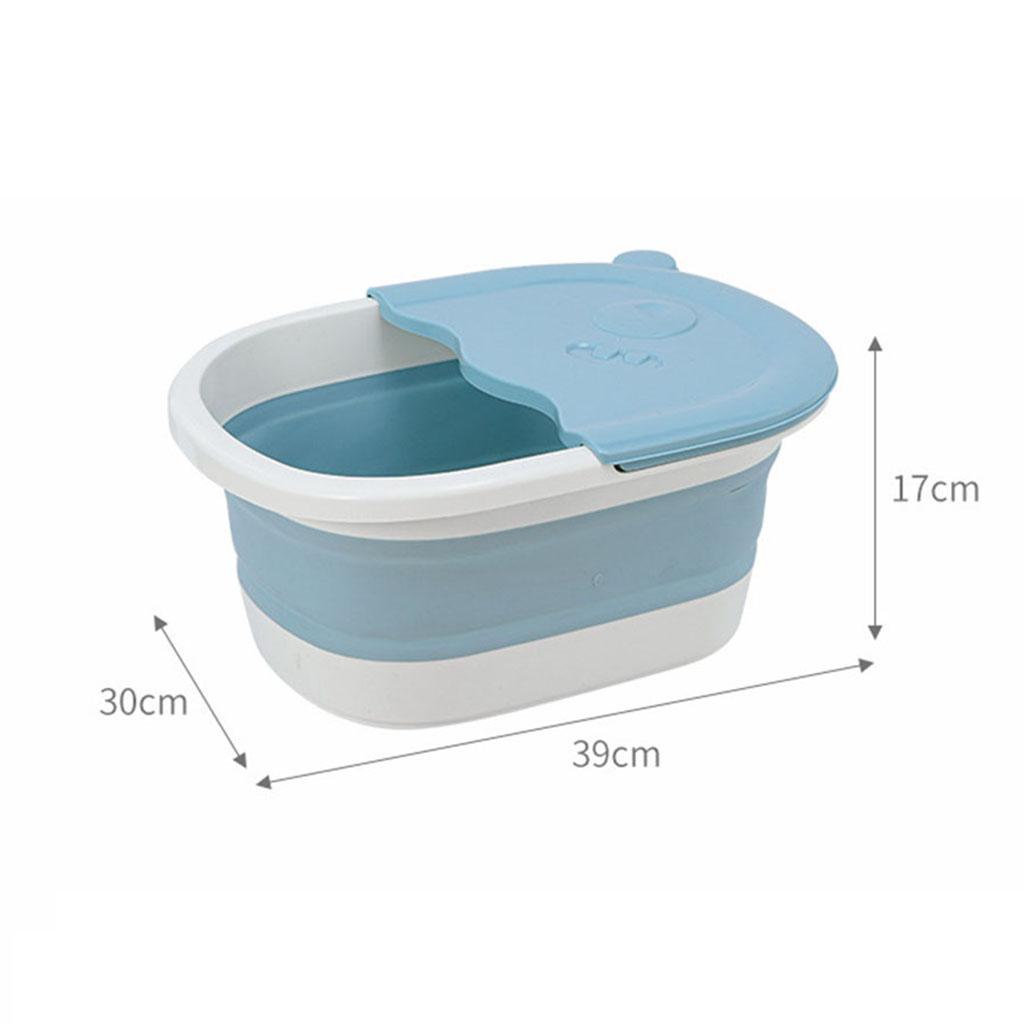 Folding Foot Basin with Pebble Massage Feet Soaker Massage Tubfoot Care
