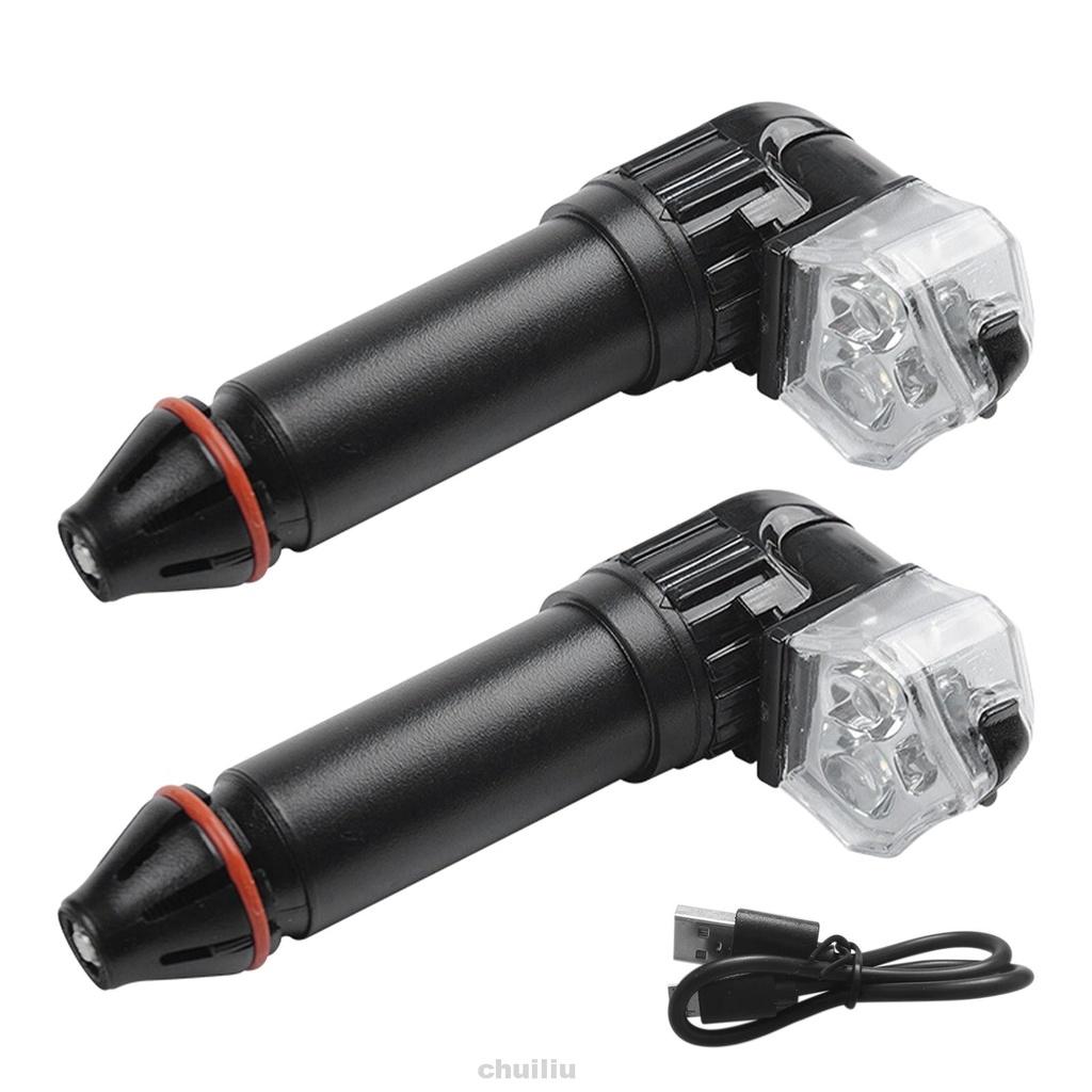 1 cặp đèn LED gắn tay lái xe đạp leo núi có thể sạc lại bằng cổng USB