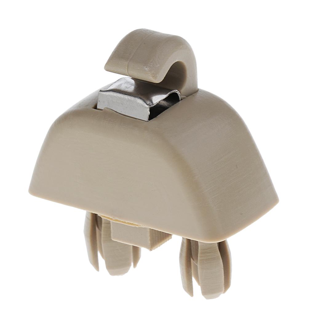 2x2 Pieces Inner Sun Visor Hook Clips for Audi A6 C6 VW Passat Polo Beige