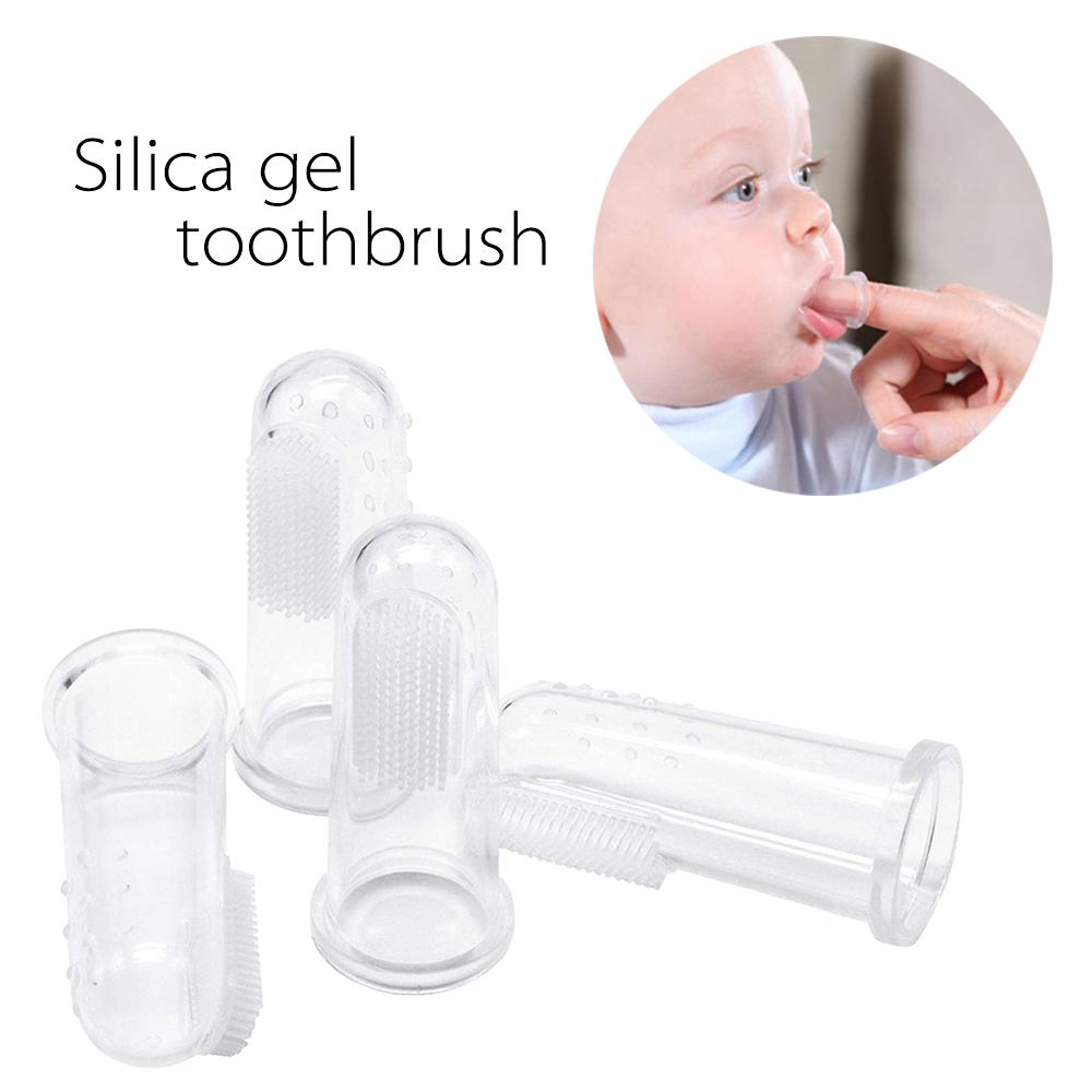 Bàn Chải Đánh Răng Ngón Tay Mềm Mại An Toàn Cho Trẻ Em