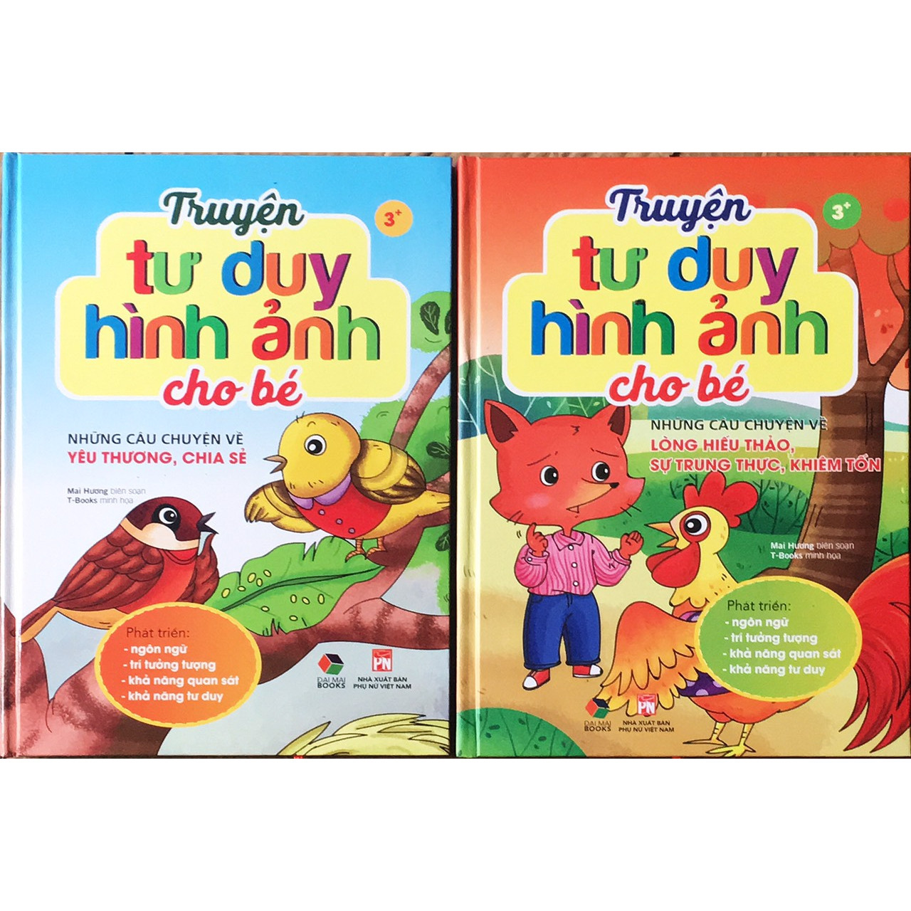Combo 2 cuốn truyện tư duy hình ảnh cho bé