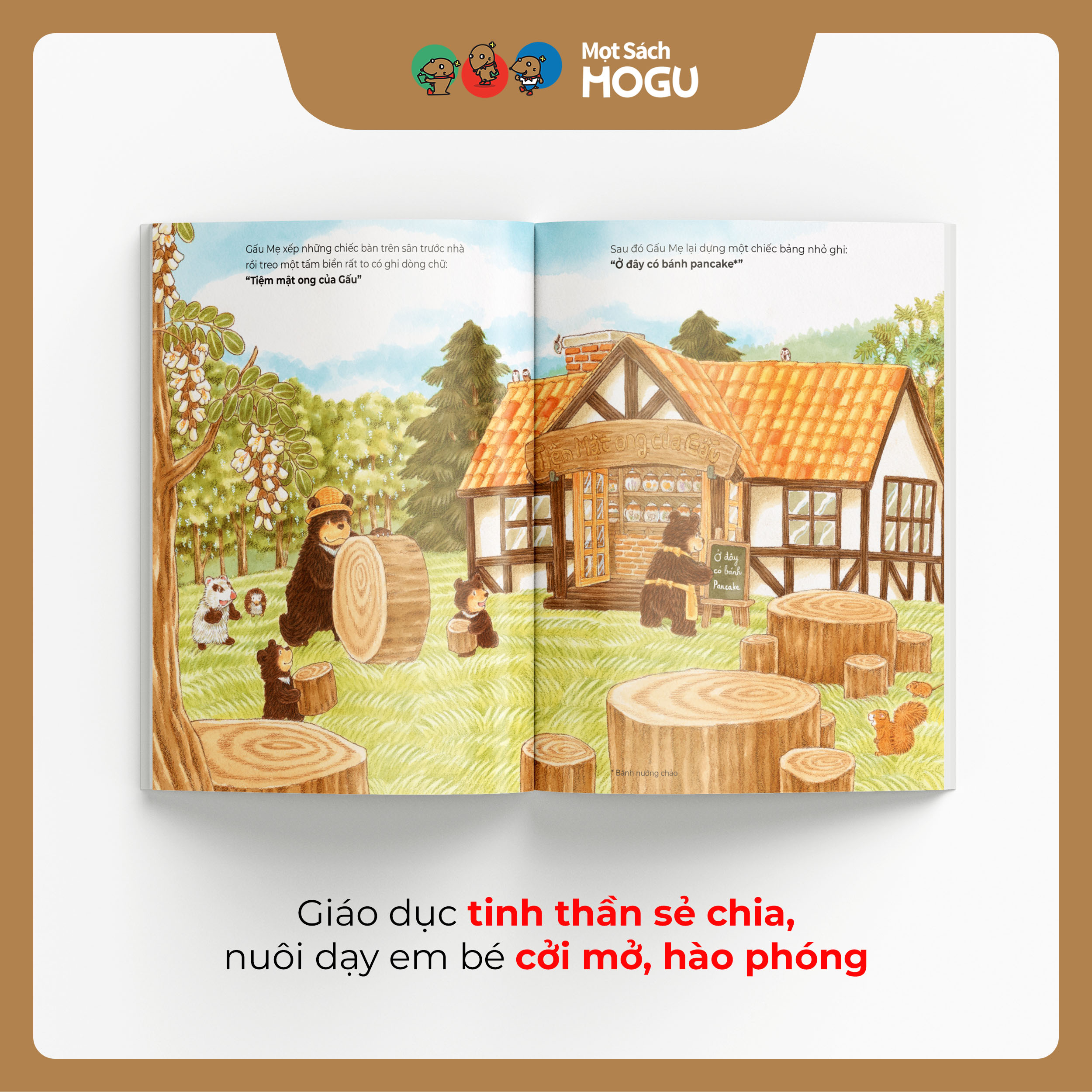 Truyện Ehon bé 3-4-5 tuổi - Tiệm mật ong lừng danh