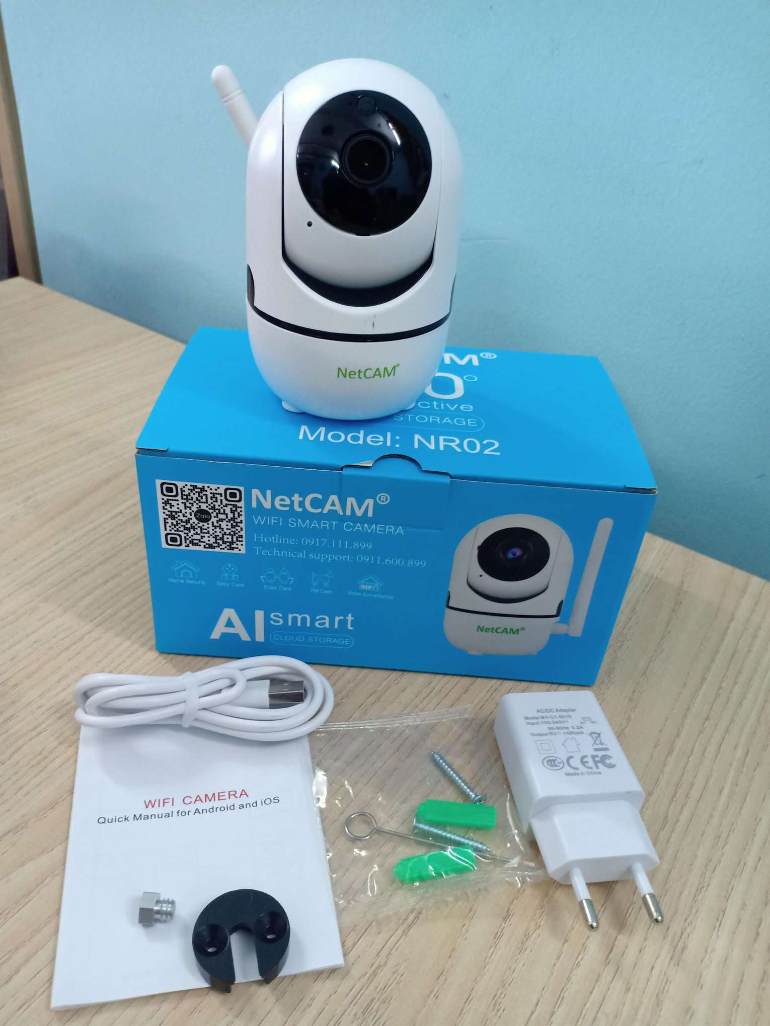 Camera IP Wifi NetCAM NR02 3.0MP - Hãng phân phối chính thức