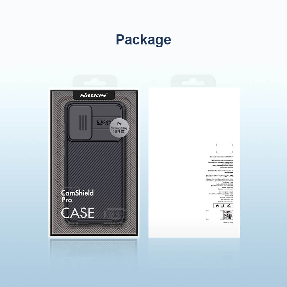 Ốp lưng chống sốc cho Samsung Galaxy S21 FE bảo vệ Camera hiệu Nillkin Camshield Pro chống sốc cực tốt, chất liệu cao cấp, có khung và nắp đậy bảo vệ Camera - hàng nhập khẩu
