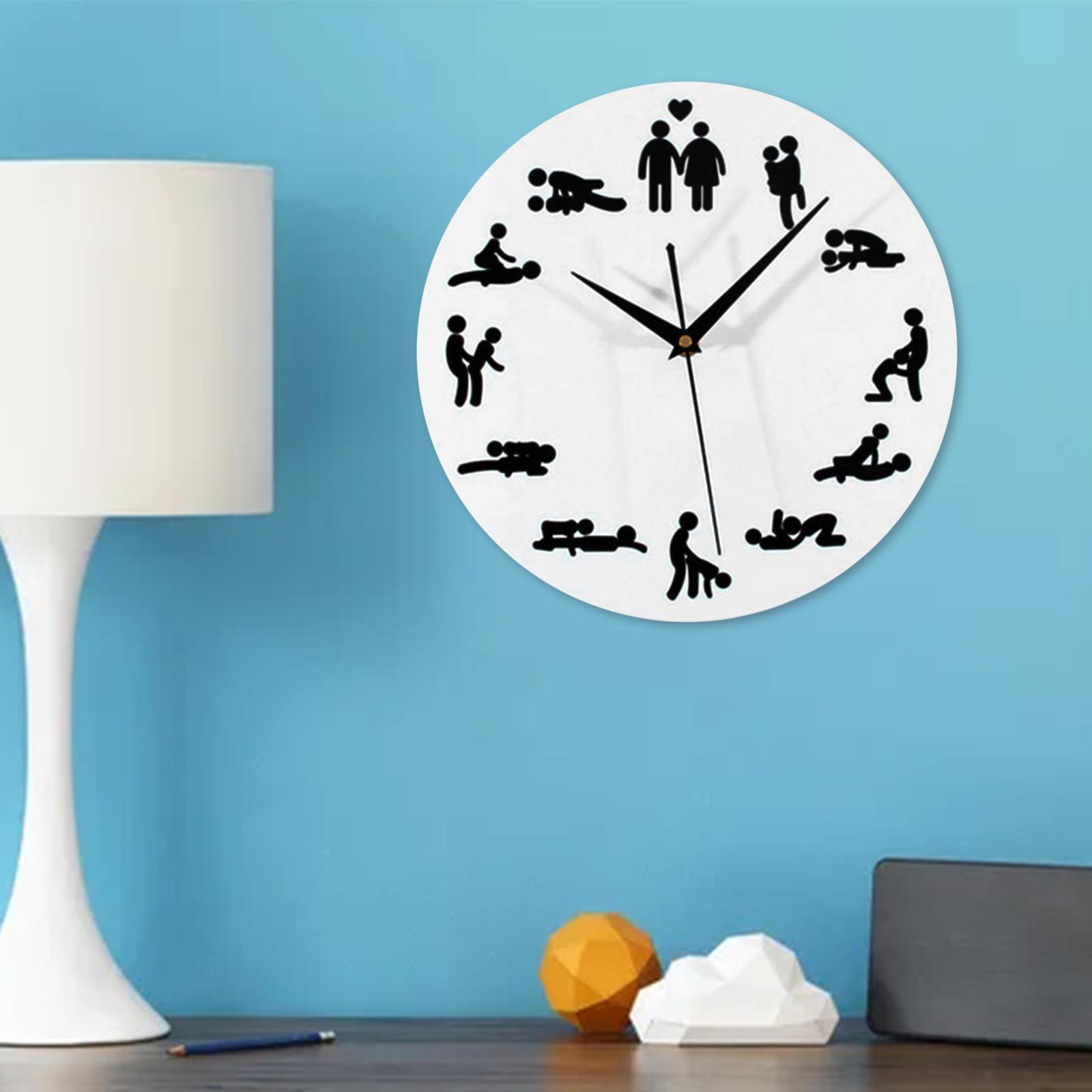 Silent Wall Clock Sex Positions Wall Decor Clock Wall Watch for Living Room