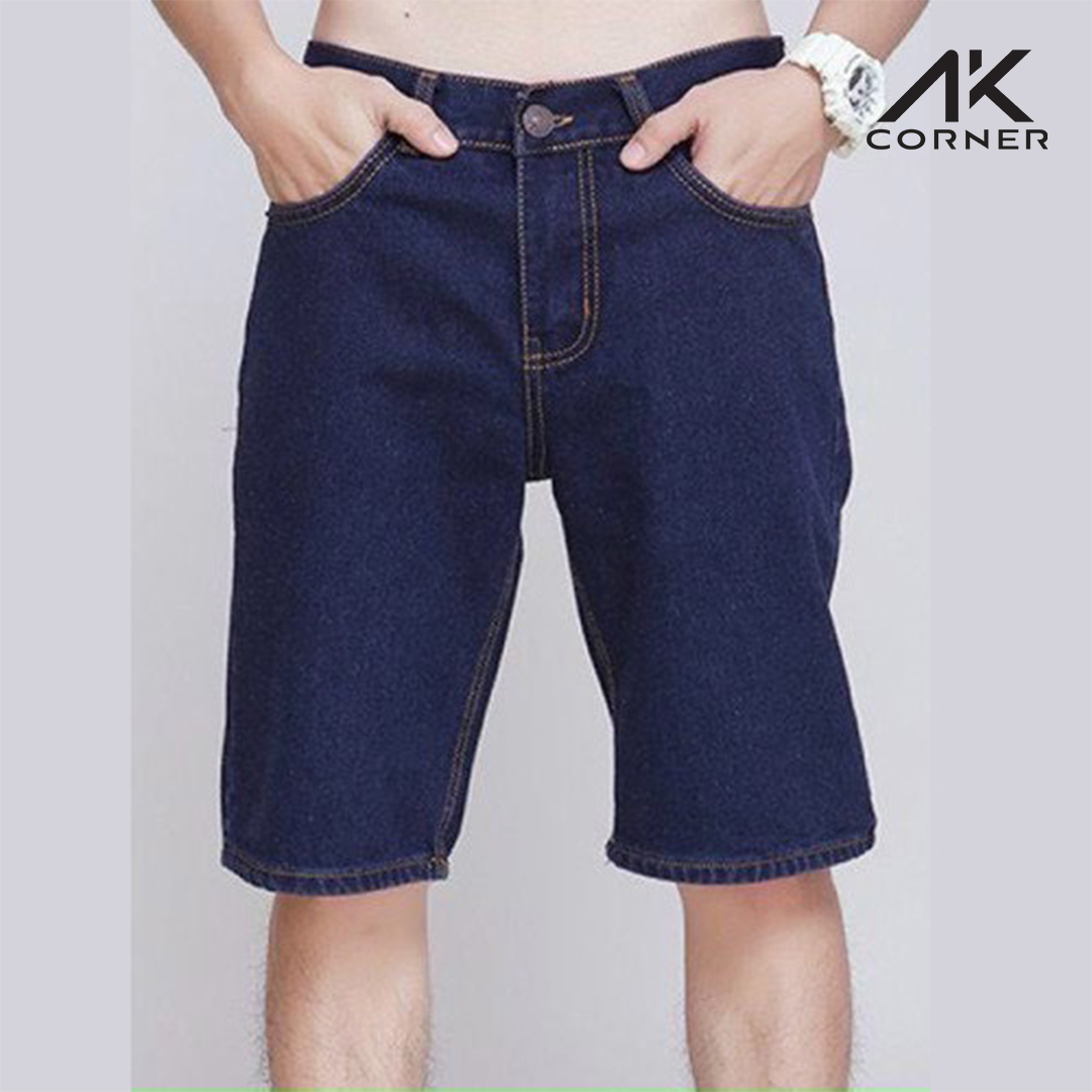 Quần đùi nam short jean cao cấp form chuẩn đẹp, chất vải jean tốt dày dặn, không phai màu