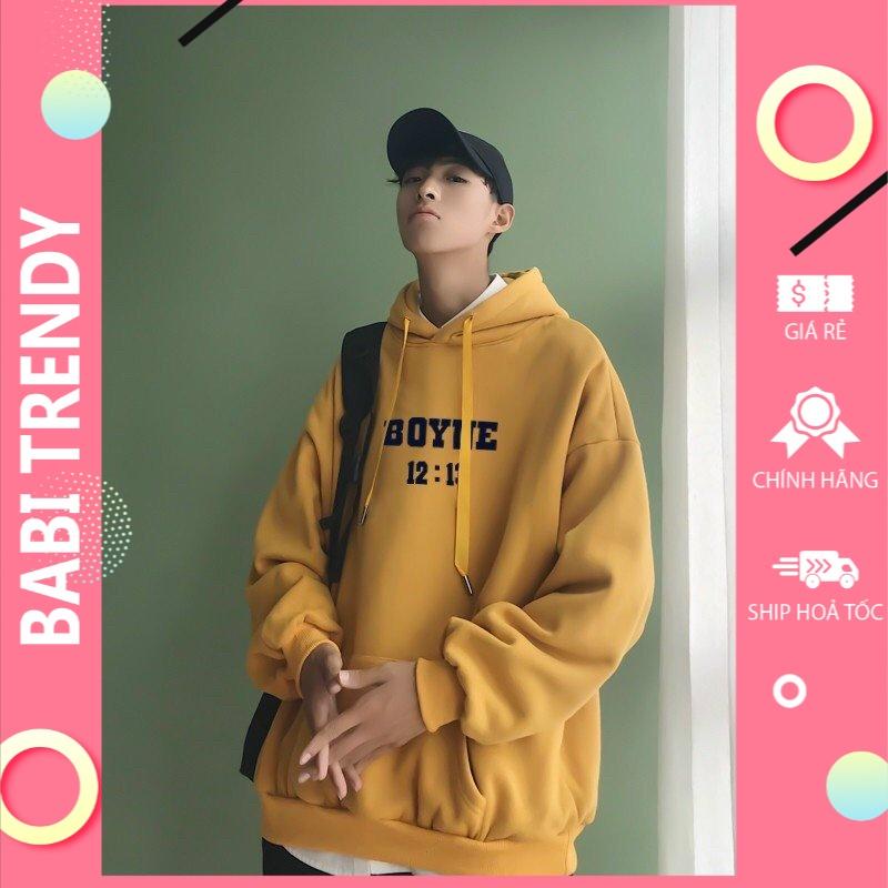 Áo hoodie nam nữ áo khoác Boyne unisex nỉ phong cách ovesize siêu đẹp Form Rộng – ST17 - babitrendy