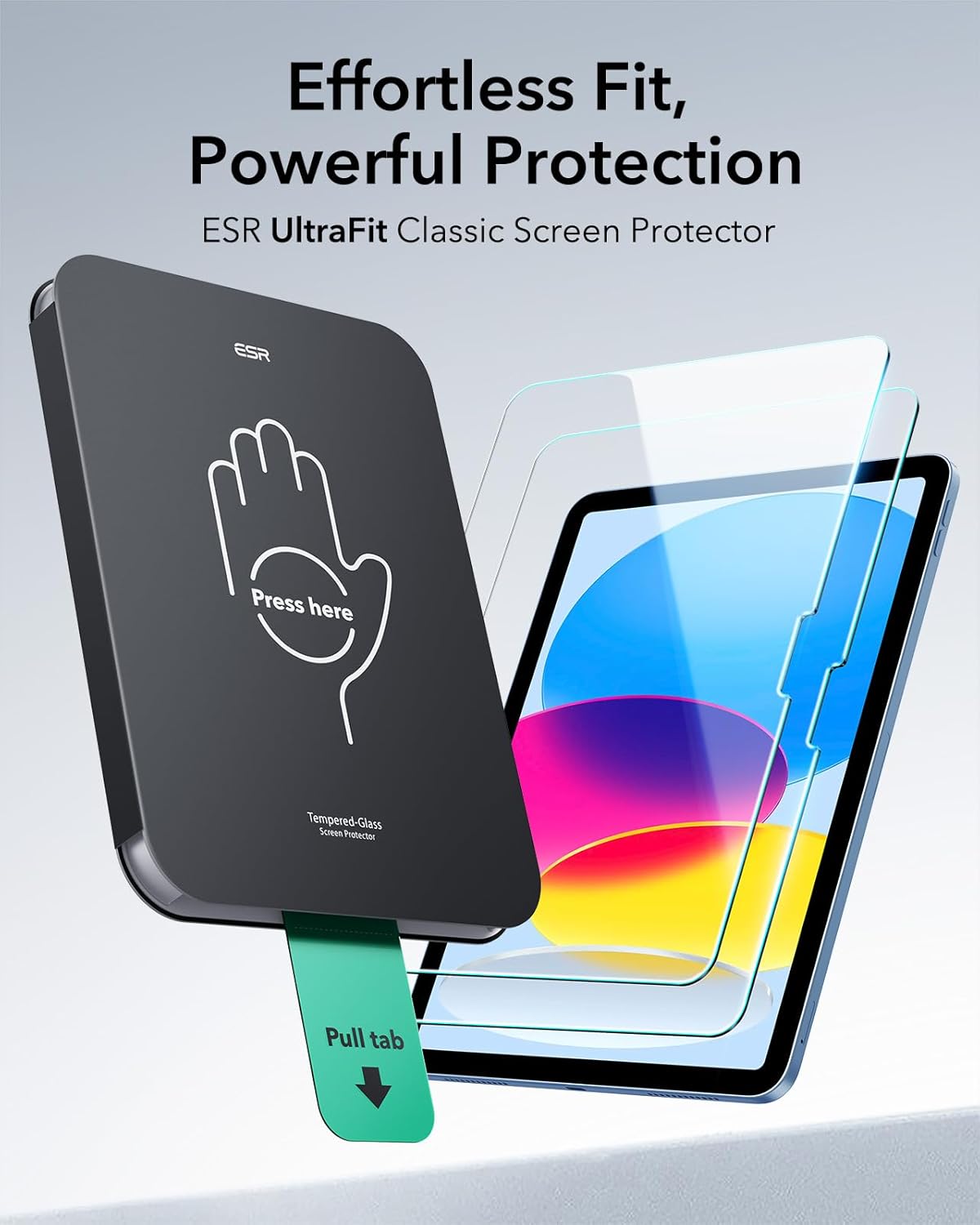 Kính cường lực dán màn hình cho iPad Gen 11 / iPad Gen 10 2025/2022 ESR UltraFit Classic Screen Protector - Hàng Chính Hãng