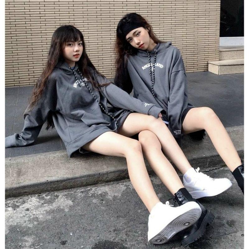 Áo hoodie unisex bộ xương form rộng chất nỉ ngoại cao cấp, mẫu áo sweater có nón 2 lớp thời trang đi chơi