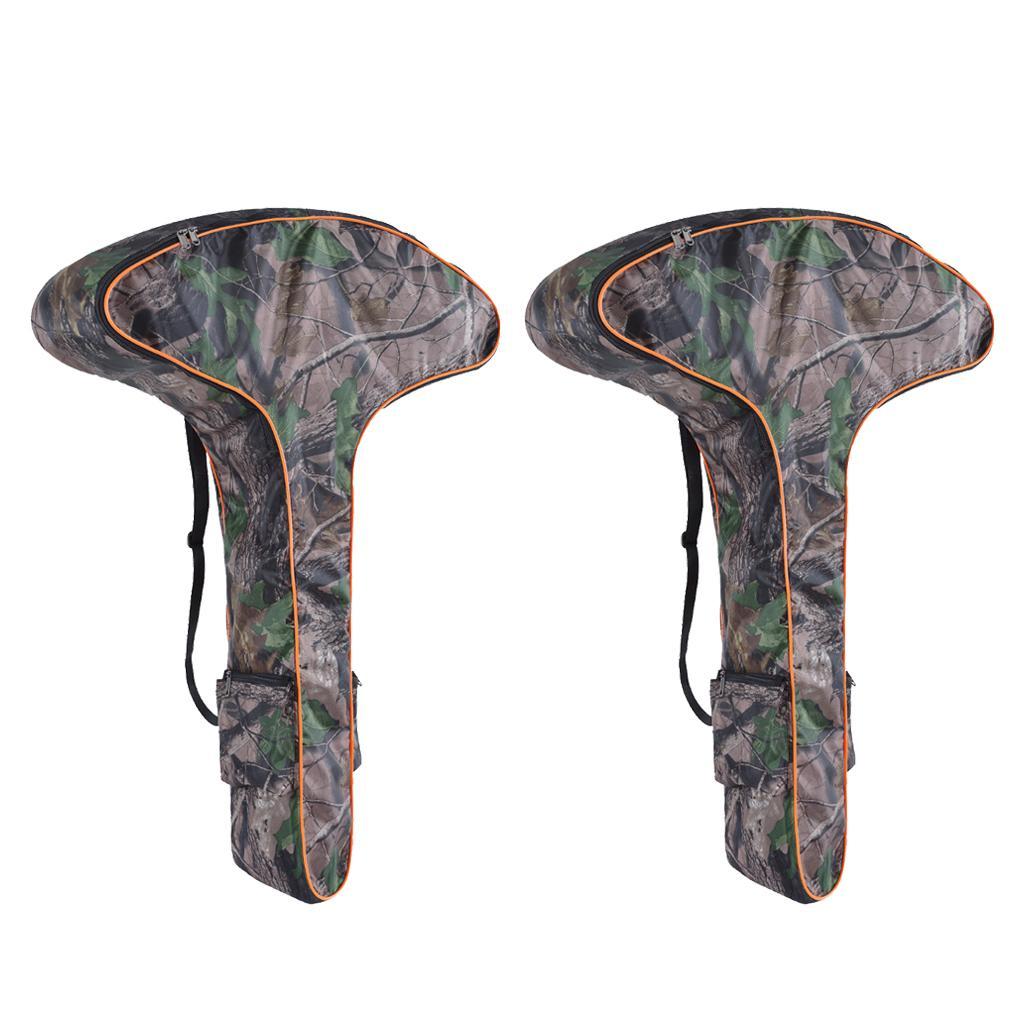 2pcs T-Shaped Bow Case, Lightweight Portable Outdoor Archery Carry Bag, Bow Carrier Protective Bag for Hunting