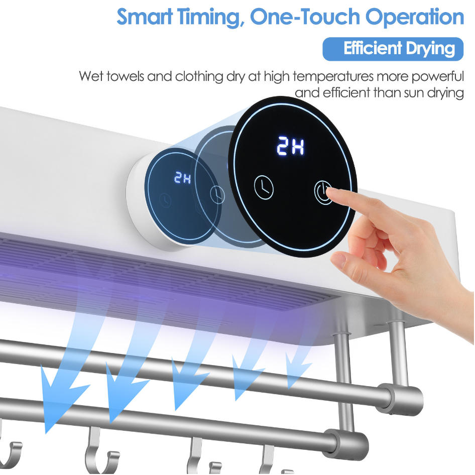 Giá Treo Khăn Thông Minh HL-HiEnd Towel Diệt Khuẩn UV