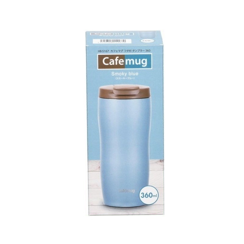 Combo 01 Bình giữ nhiệt inox Cafe Mug Tumbler 360ml - Phiên bản Smoky Colour + 01 Set ống hút đa sắc màu Kawachi Seiwa Pro - Made in Japan