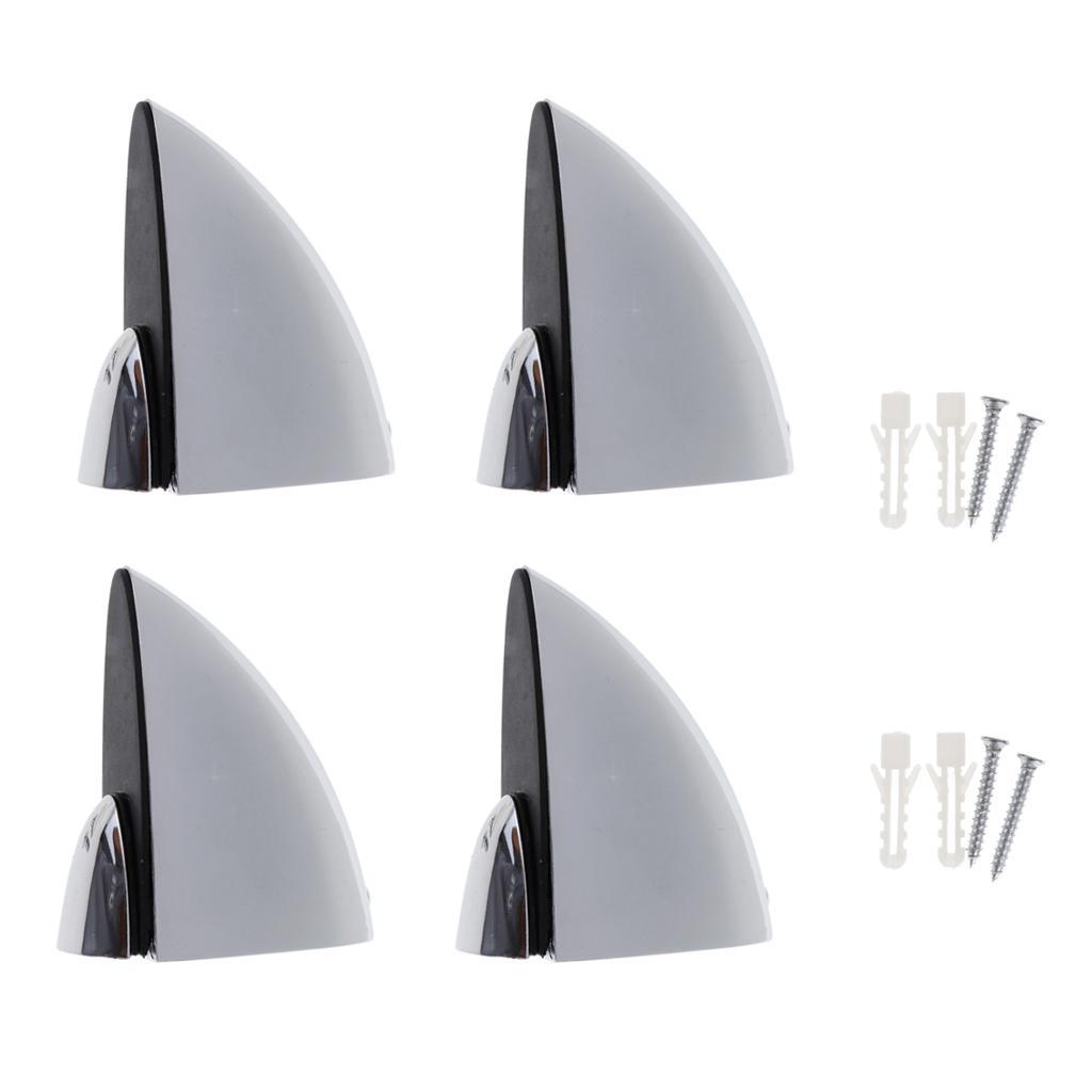 2X 4x Adjustable Glass Clamp Clip Wood Glass Shelf Support Bracket S