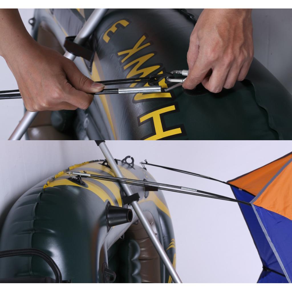 3/4 Person Waterproof Inflatable Boat Kayak Canopy Awning Sun Shade Shelter Tent