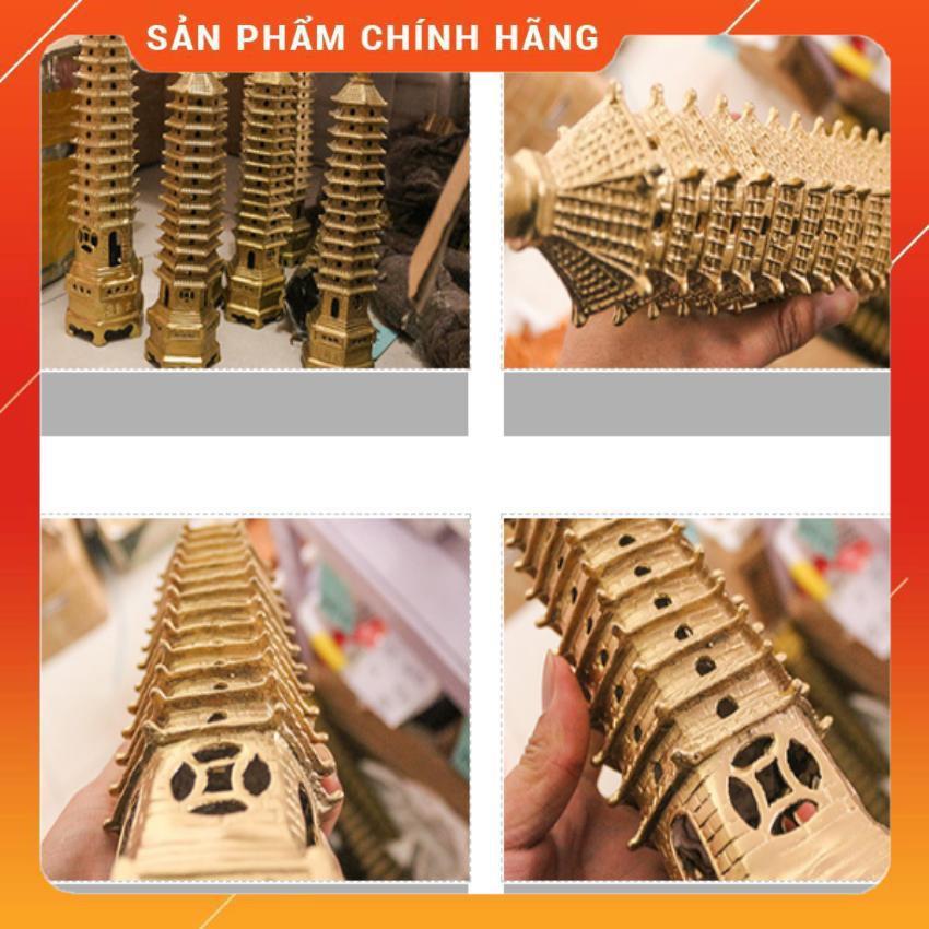 Tháp văn xương bằng đồng 13 tầng cao 30cm- 206573