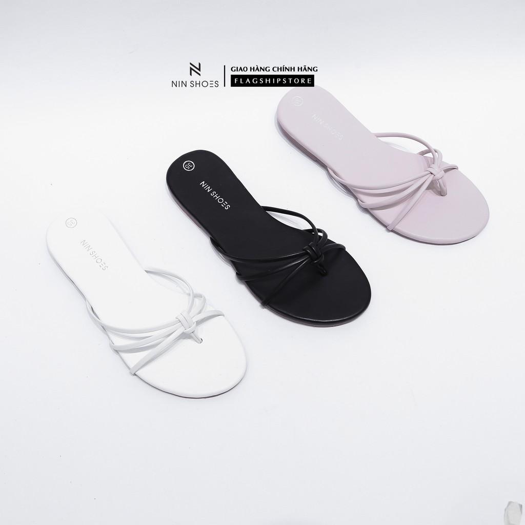 Dép lê nữ Nin Shoes - Dép đi biển xỏ ngón đế bệt thời trang siêu xinh