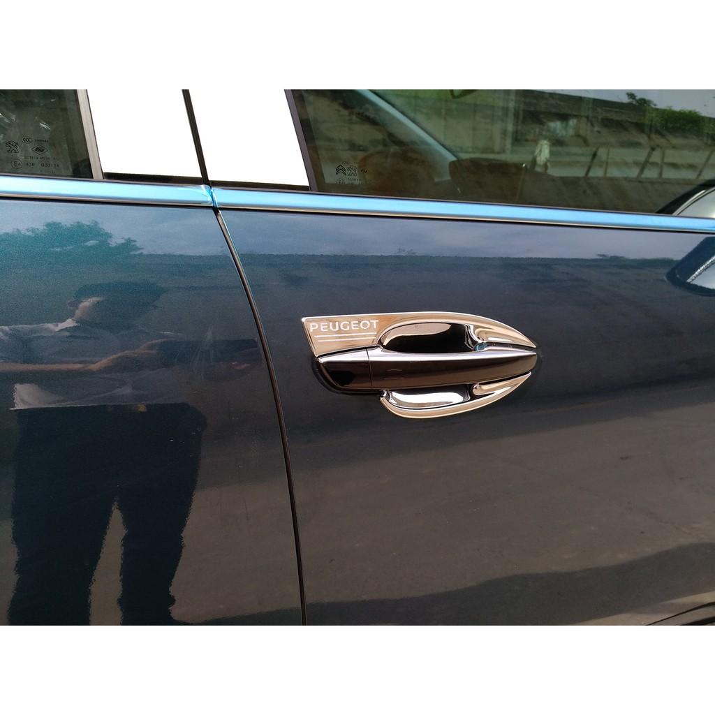Ốp Tay Hõm Cửa Dành Cho Peugiot 3008/ 5008 Mạ Crom cao cấp