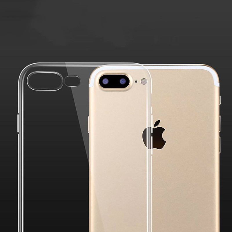 Ốp lưng cho iPhone 7 Plus / 8 Plus Silicon Vucase trong suốt, chống va đập, chống trầy xước, chống nước, bảo vệ toàn diện - hàng nhập khẩu