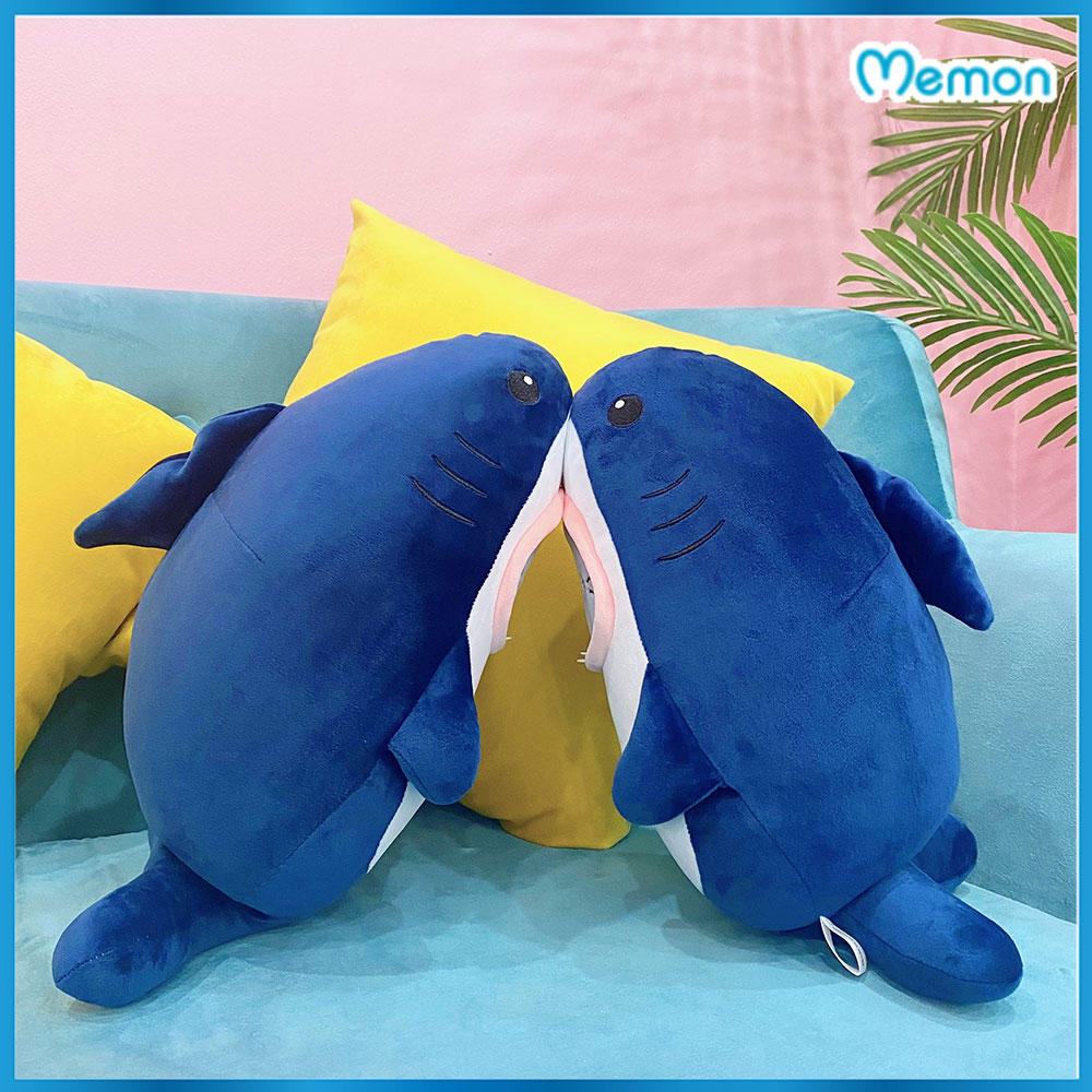 Gấu bông cá mập mặt mèo – Size từ 45 cm – Quà tặng thú nhồi bông baby shark siêu dễ thương – Gối ôm cho bé ngủ ngon