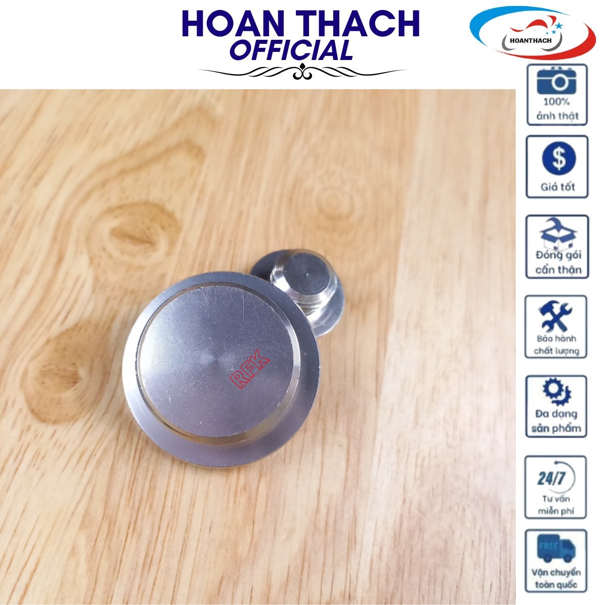 Ốc Mâm Lửa Xe máy Honda (Màu Bạc) Hàng Thường HOANTHACH SP001161