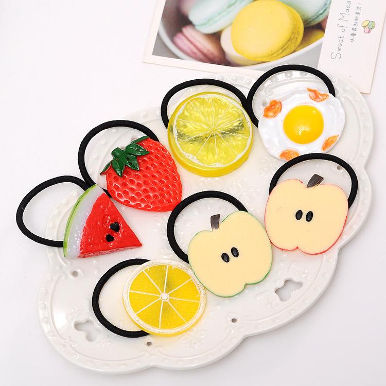 Combo 2 Dây Cột Tóc Hình Trái Cây-Giao Màu,Hình Ngẫu Nhiên