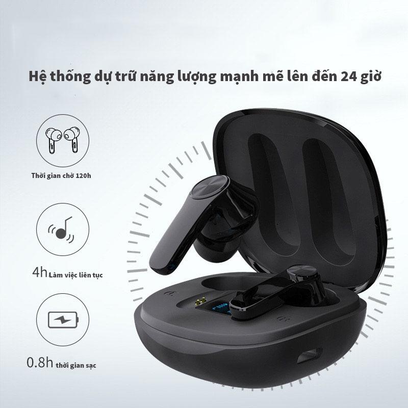 Tai nghe bluetooth không dây XT18 mới Tai nghe loa siêu trầm TWS 5.0 màn hình kỹ thuật số Pin khỏe sạc nhanh- HÀNG NHẬP KHẨU