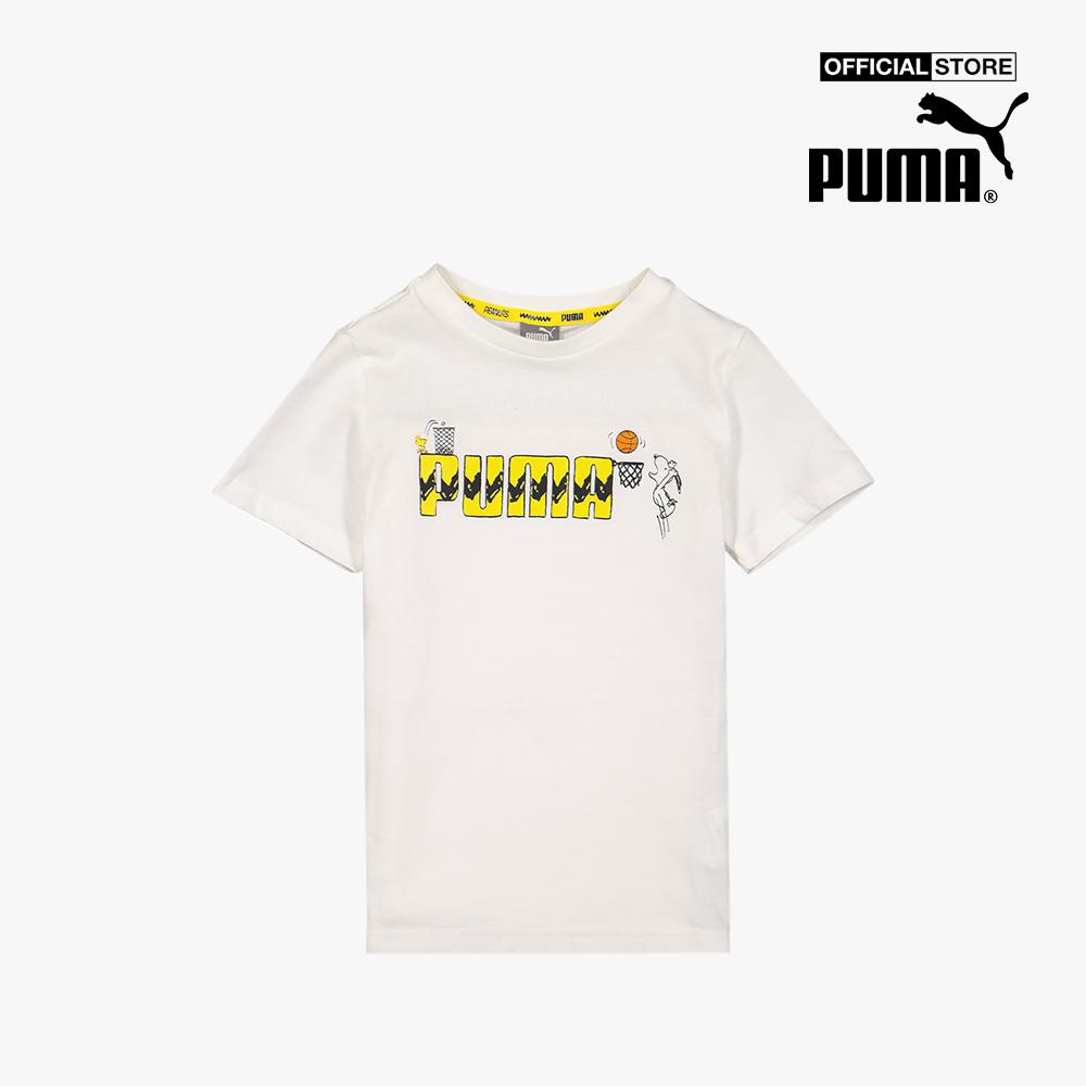 PUMA - Áo thun trẻ em PUMA X PEANUTS Graphic Tee B-599463-02