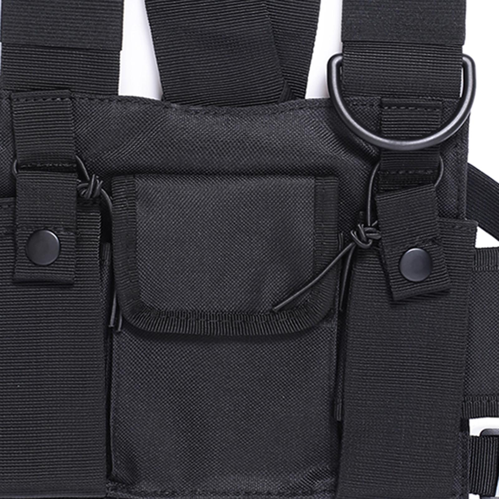 Men Chest Rig Vest Outdoor Harness Bag Shoulder Bag Phone Holder