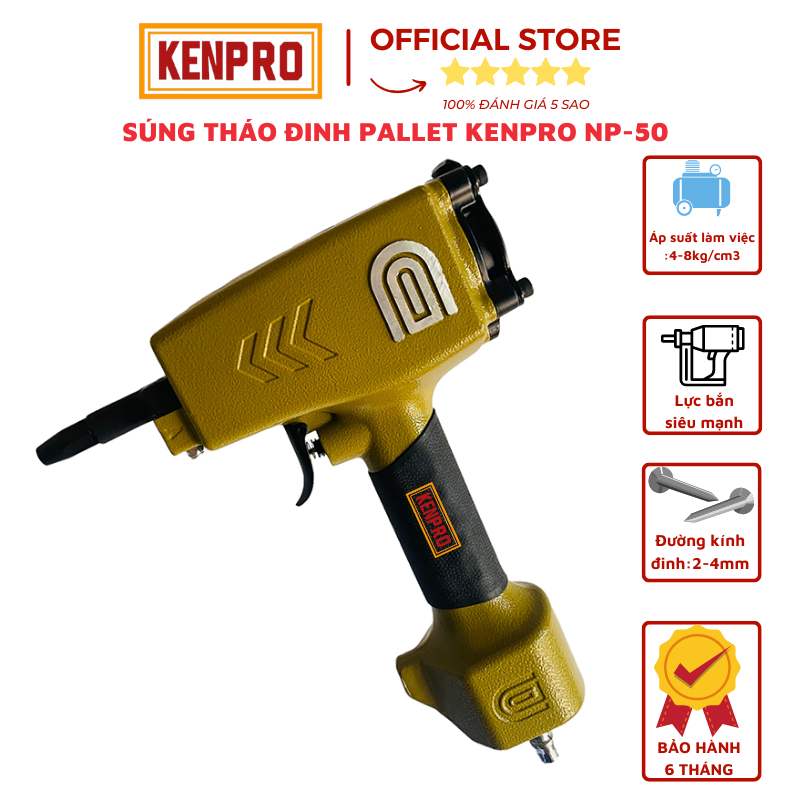 Máy Tháo Đinh Pallet KENPRO NP50, Bảo hành 6 tháng