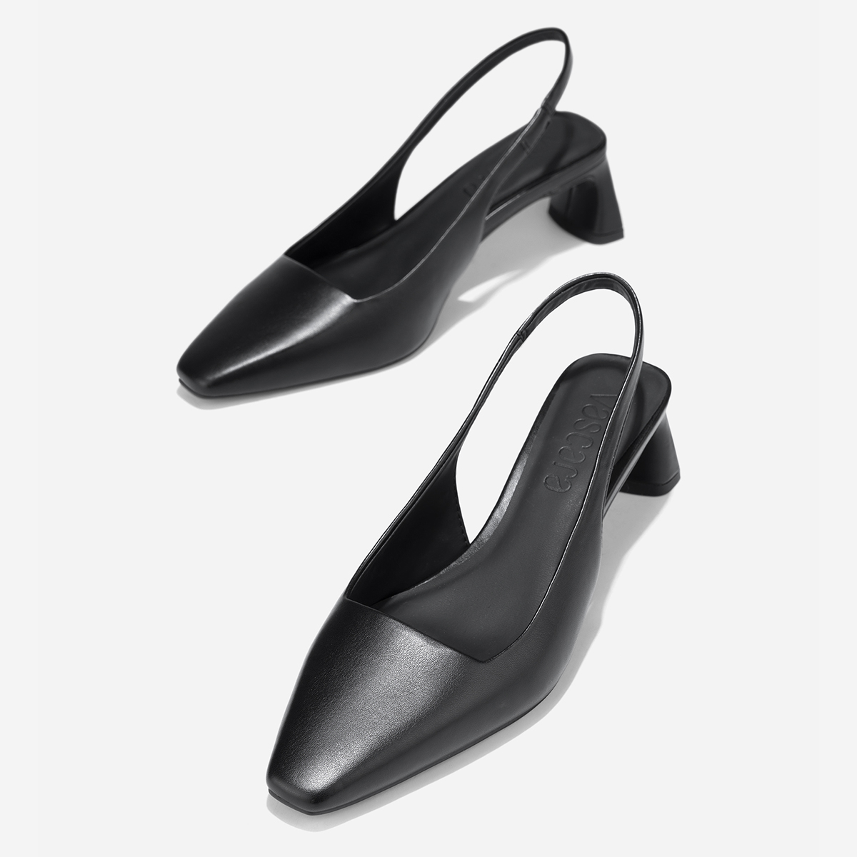 Vascara Giày Slingback Gót Trụ - BMN 0671