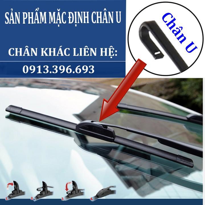 Bộ 2 thanh gạt nước mưa ô tô Nano mềm cao cấp xe Chevrolet, Daewoo: Cruze-Aveo-Captiva-Trax-Spark-Lacetti-Gentra