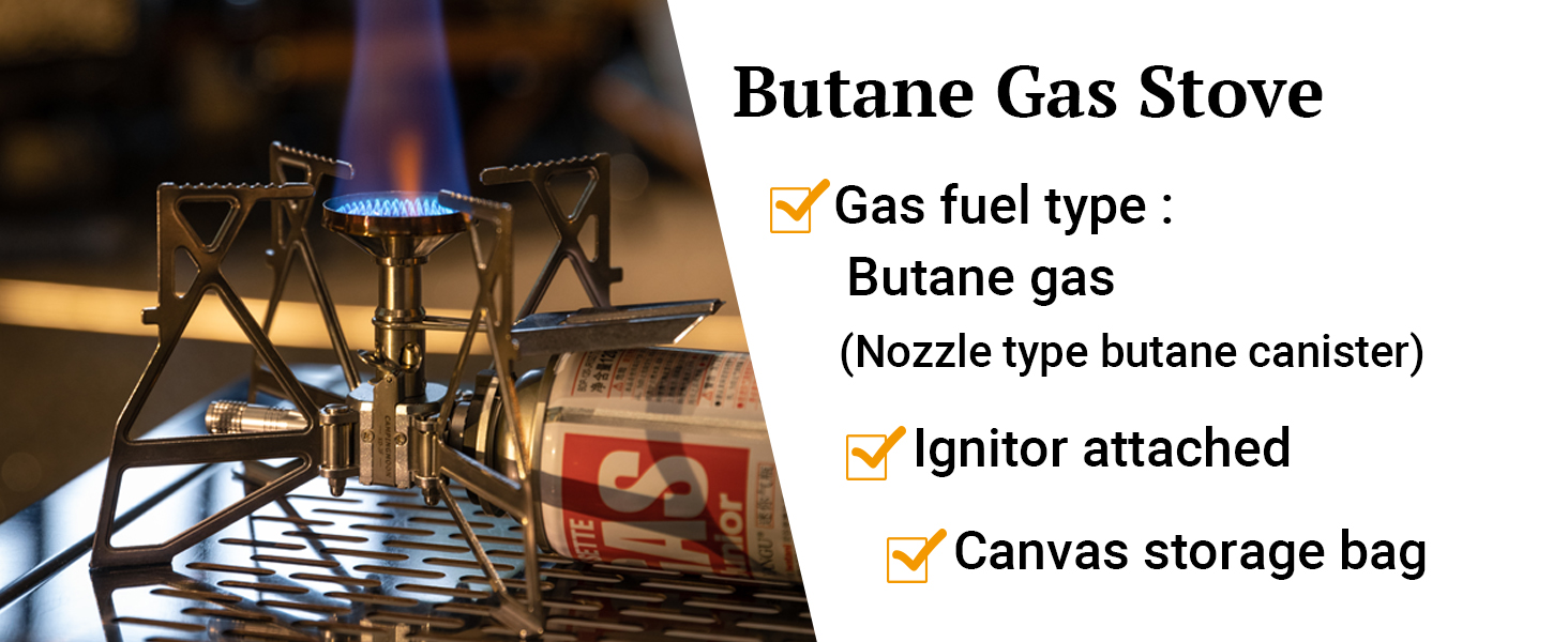 Bếp gas dã ngoại xếp gọn Campingmoon XD-3F (có đánh lửa)