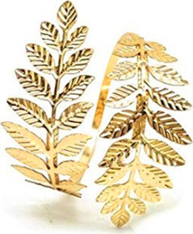 Swirl Leaf Shape Upper Arm Cuff Armlet Armband Bangle Bracelet