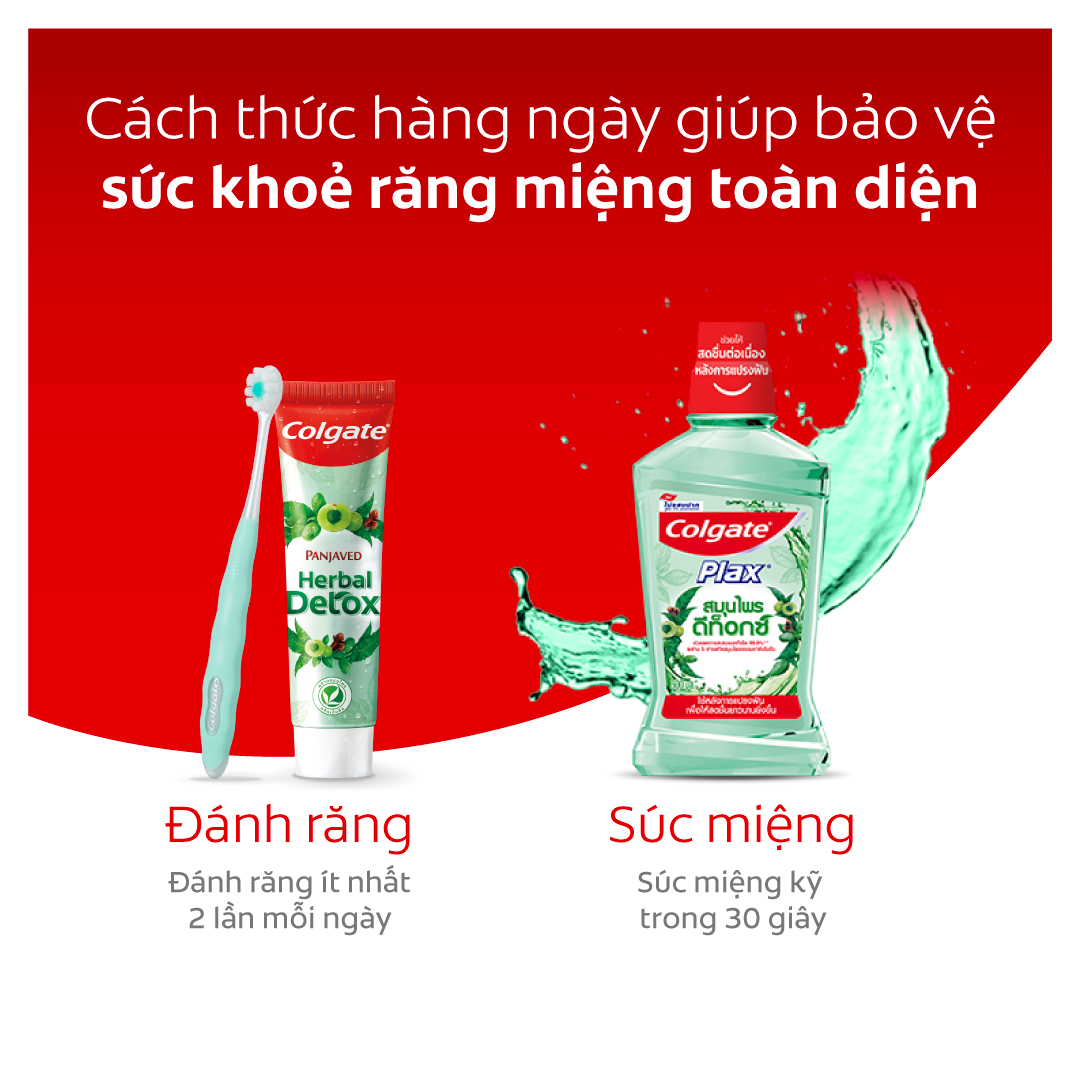 Nước súc miệng Colgate Herbal Detox 500ml