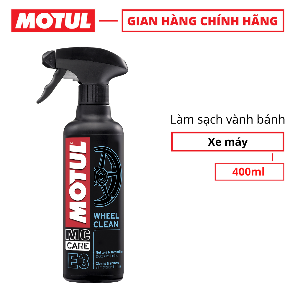 Dung dịch làm sạch vành bánh xe - E3 WHEEL CLEAN 400ml