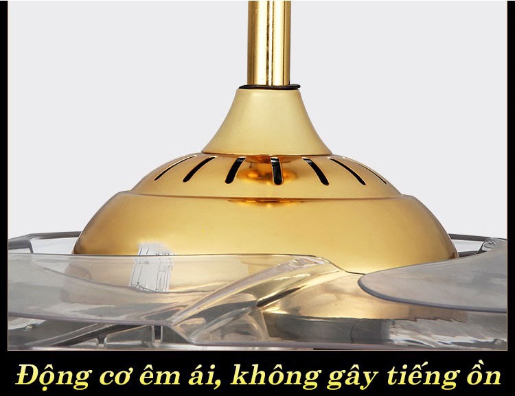 Đèn quạt trần SINER hiện đại, tiện dụng cánh cụp xòe với 3 chế độ ánh sáng