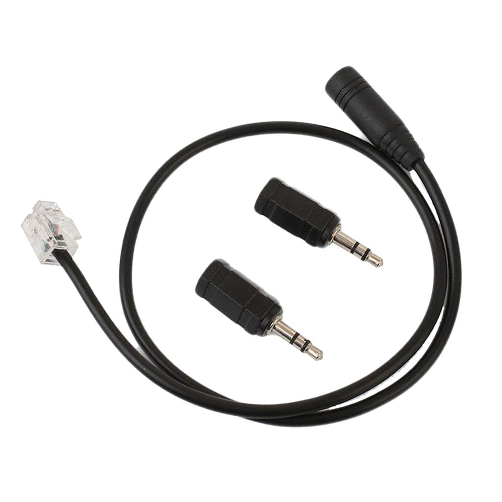 Universal 2.5mm 3.5mm Male To RJ9 M Stereo Jack Cable Accessories
