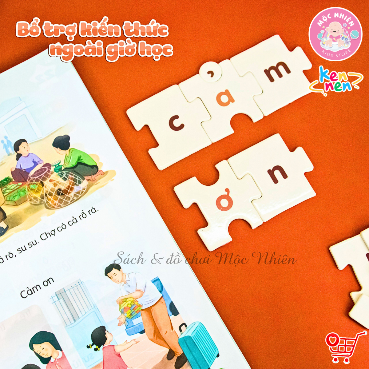 Kennen Match it - Puzzle học chữ và đánh vần Tiếng Việt 5in1 - Dành cho bé từ 3 tuổi