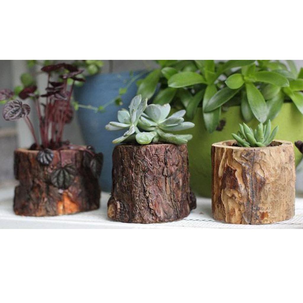 Natural Wooden Votive Candlestick Tealight Candle Holder Stand S