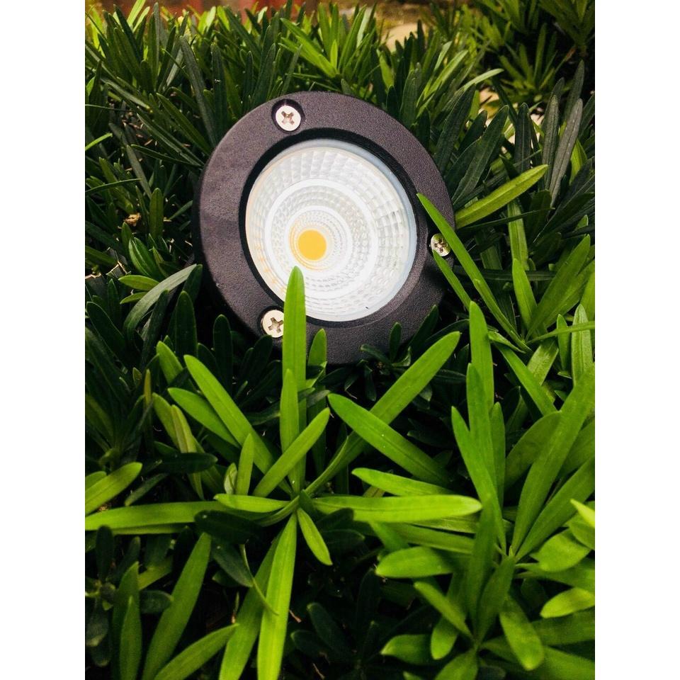 Đèn sân vườn, đèn cắm cỏ COB 10W ánh sáng vàng trắng tiết kiệm điện