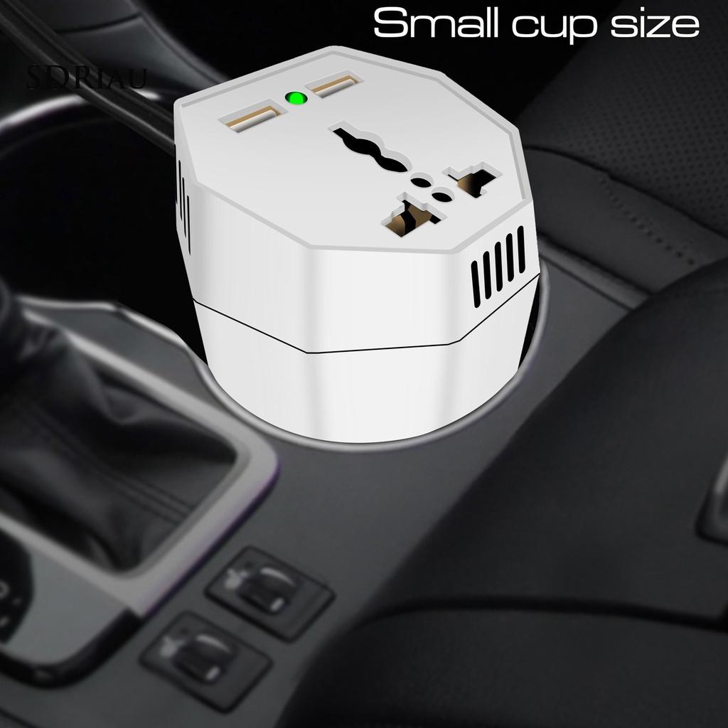 *QCDZ* Power Inverter Dual USB Port Mosquito Repellent ABS Car Cup Inverter Adapter for 12V Cars