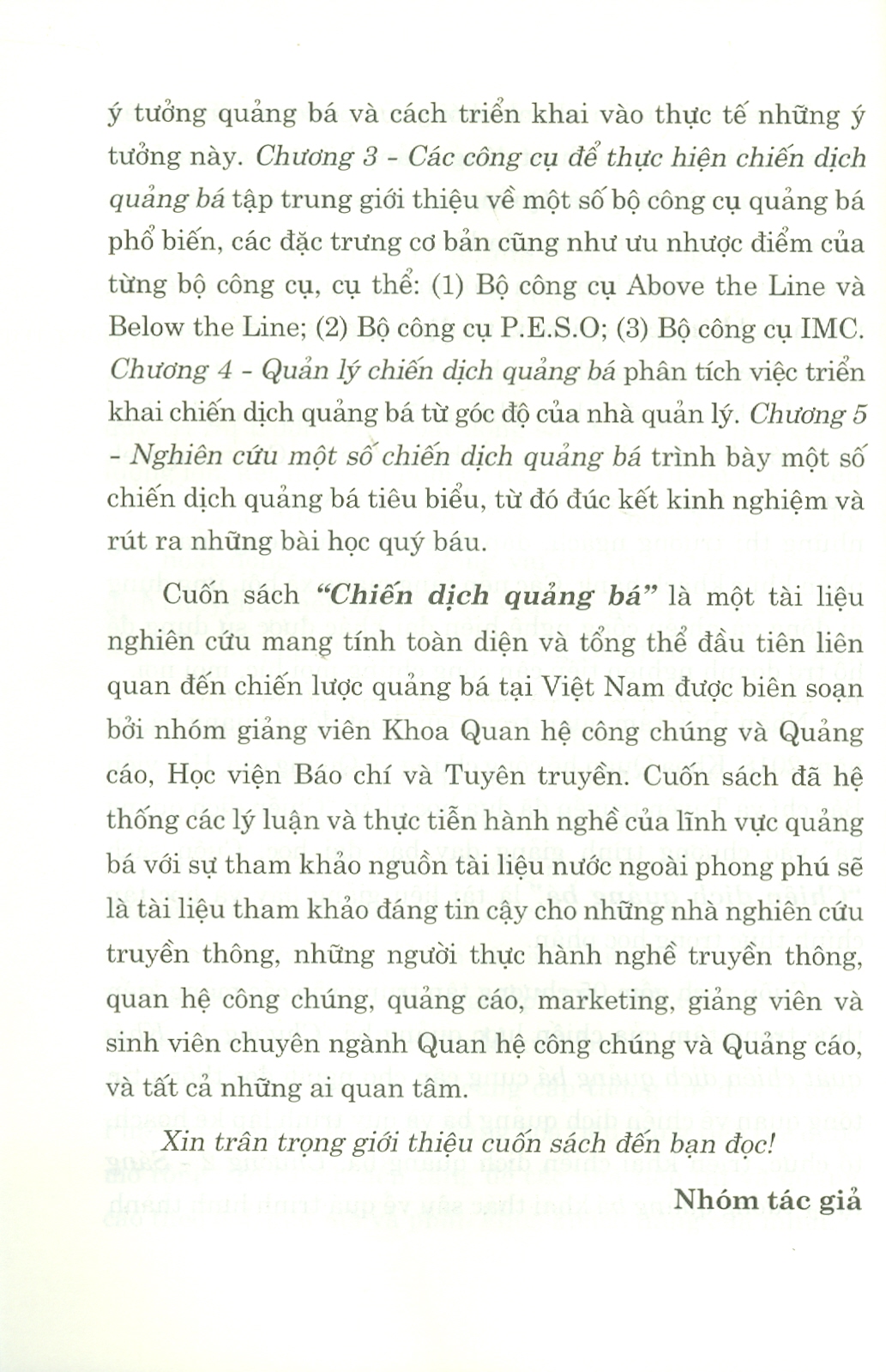 Chiến dịch quảng bá - TS Nguyến Thị Minh Hiền - -