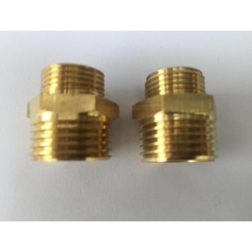 2 chiếc kép đồng ren ngoài 21mm-14mm