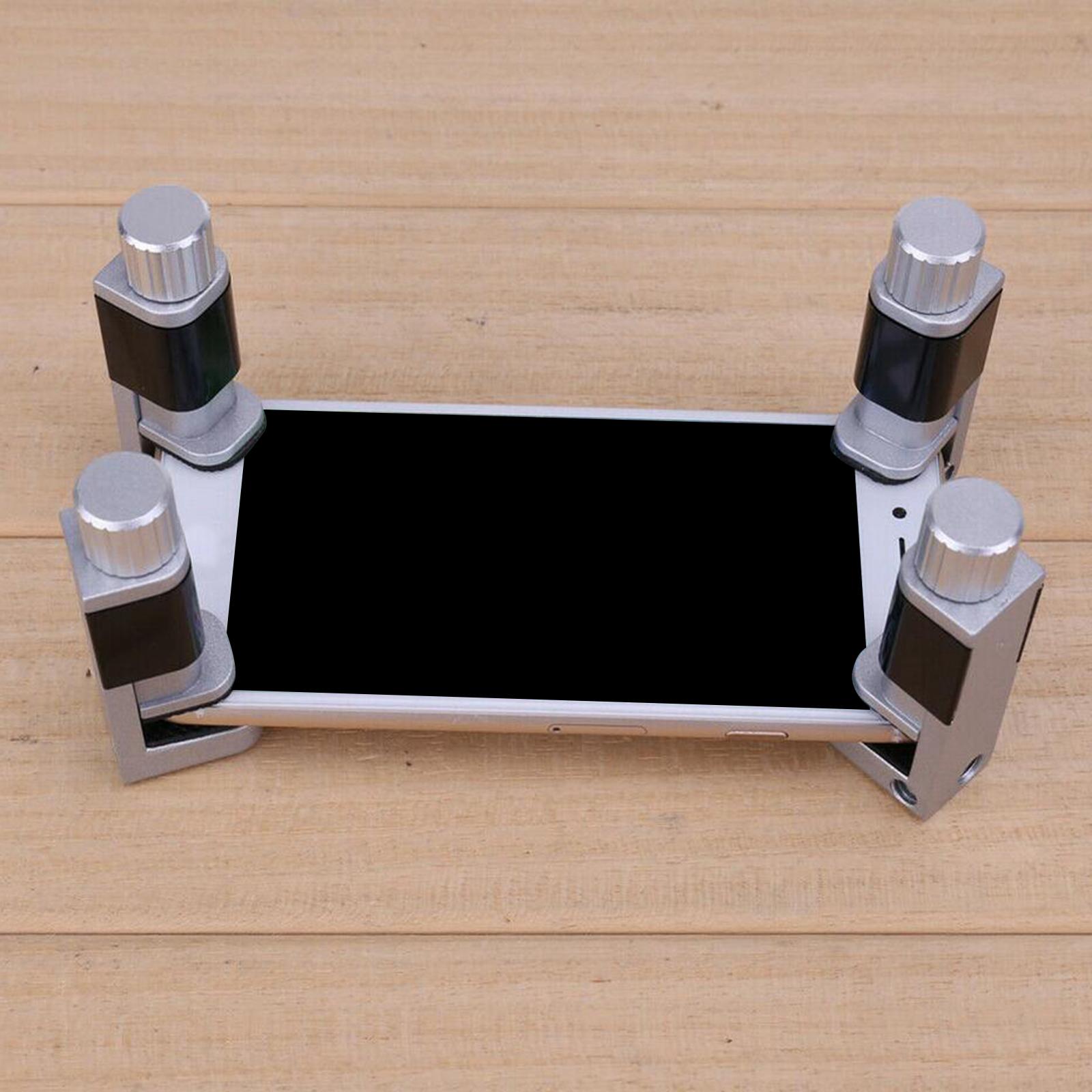 Adjustable Phone Screen Fastening Clamp Clip, Frame Clamp Tool Universal for Phone Tablet LCD Screen Replacement, Screen Repair Clamp with Rubber Pad