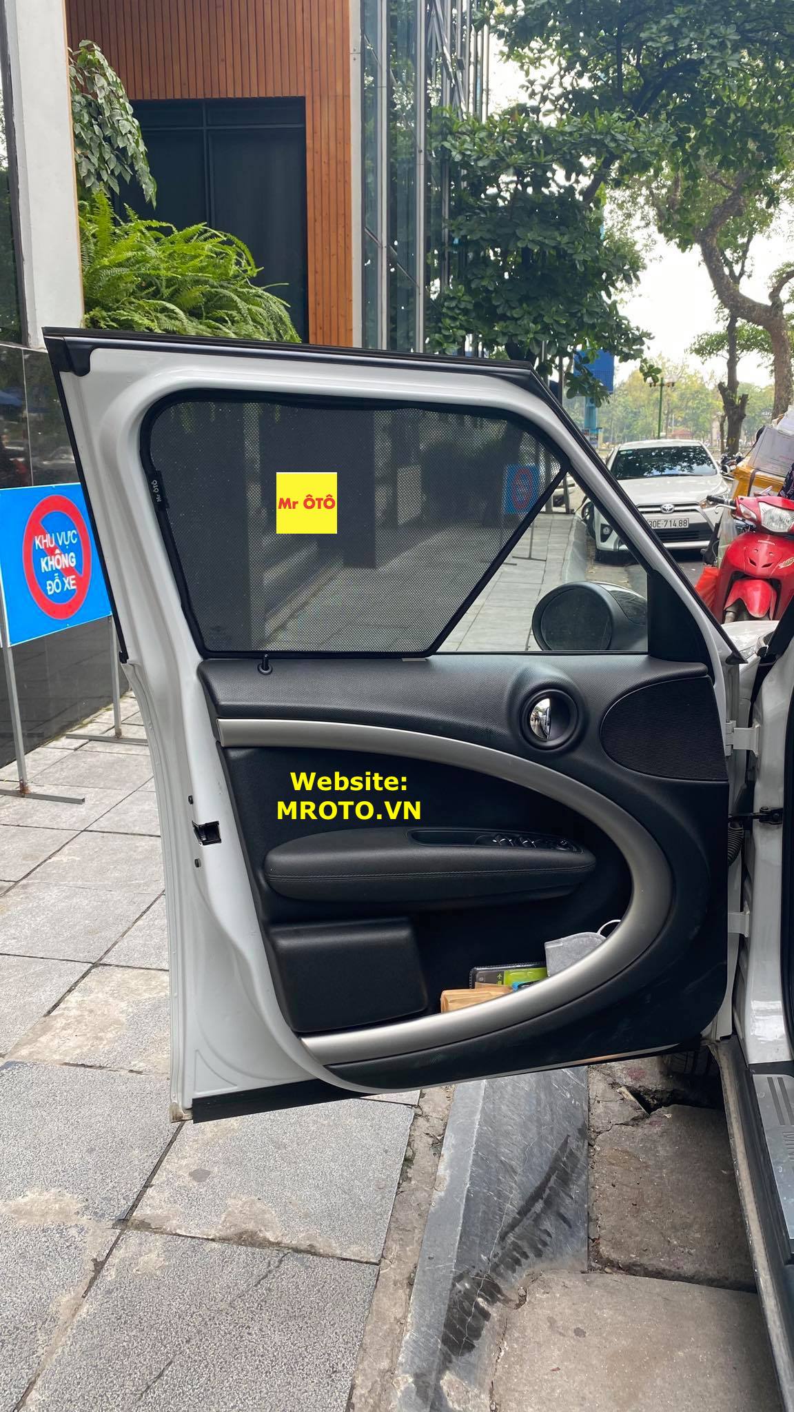 Rèm Che nắng xe MINI COOPER COUNTRYMAN 2017-2023 1 có hút nam châm, Vải dày dặn, chống nắng tuyệt đối
