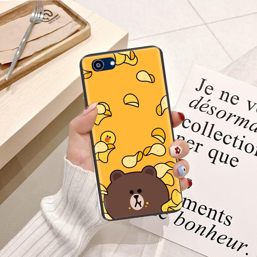 Ốp lưng dành cho Oppo A92 Silicon dẻo hình Gấu Nâu Cute
