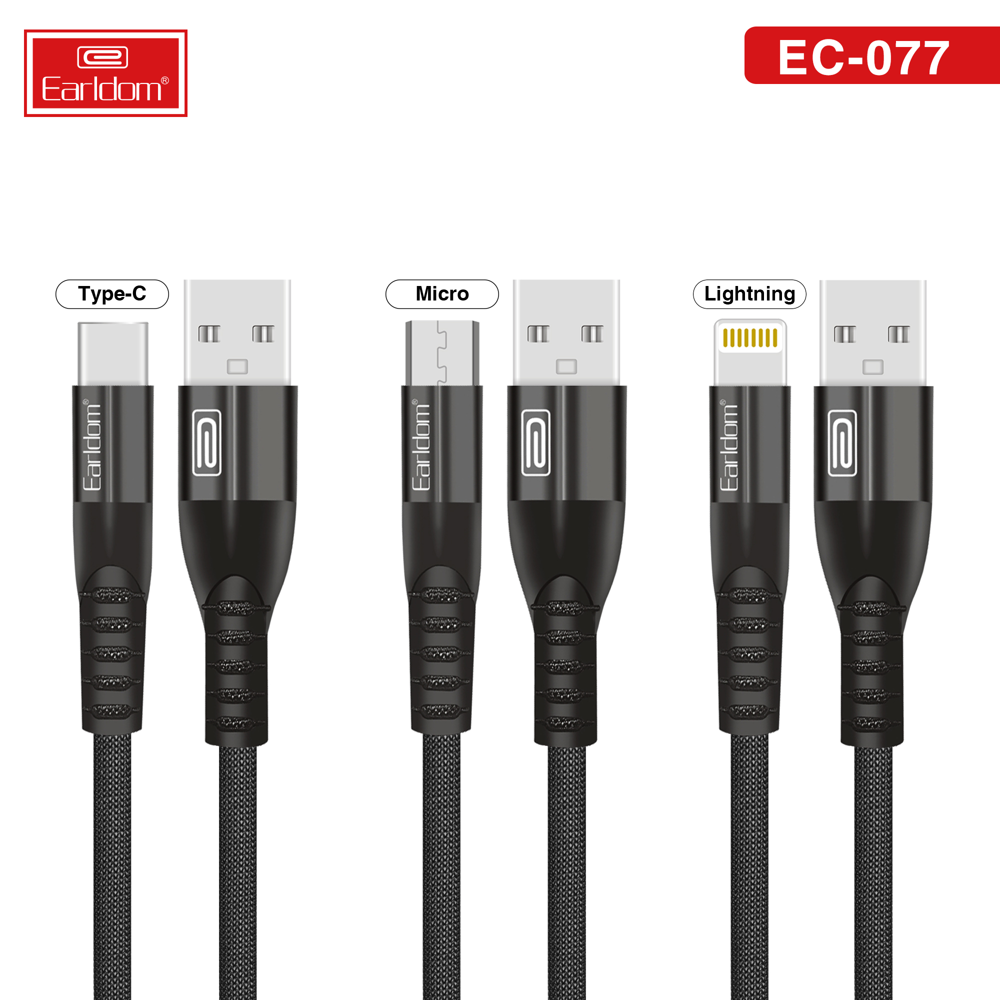 Combo Bộ Sạc Nhanh EARLDOM KC-21 VÀ Dây Cáp Sạc Nhanh EARLDOM EC-077 Công Nghệ Sạc Nhanh QC 3.0 |Hàng Chính Hãng