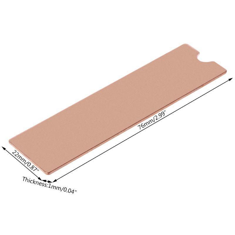 Tấm Đồng Tản Nhiệt M.2 NVME NGFF M.2 2280 Chất Lượng Cao