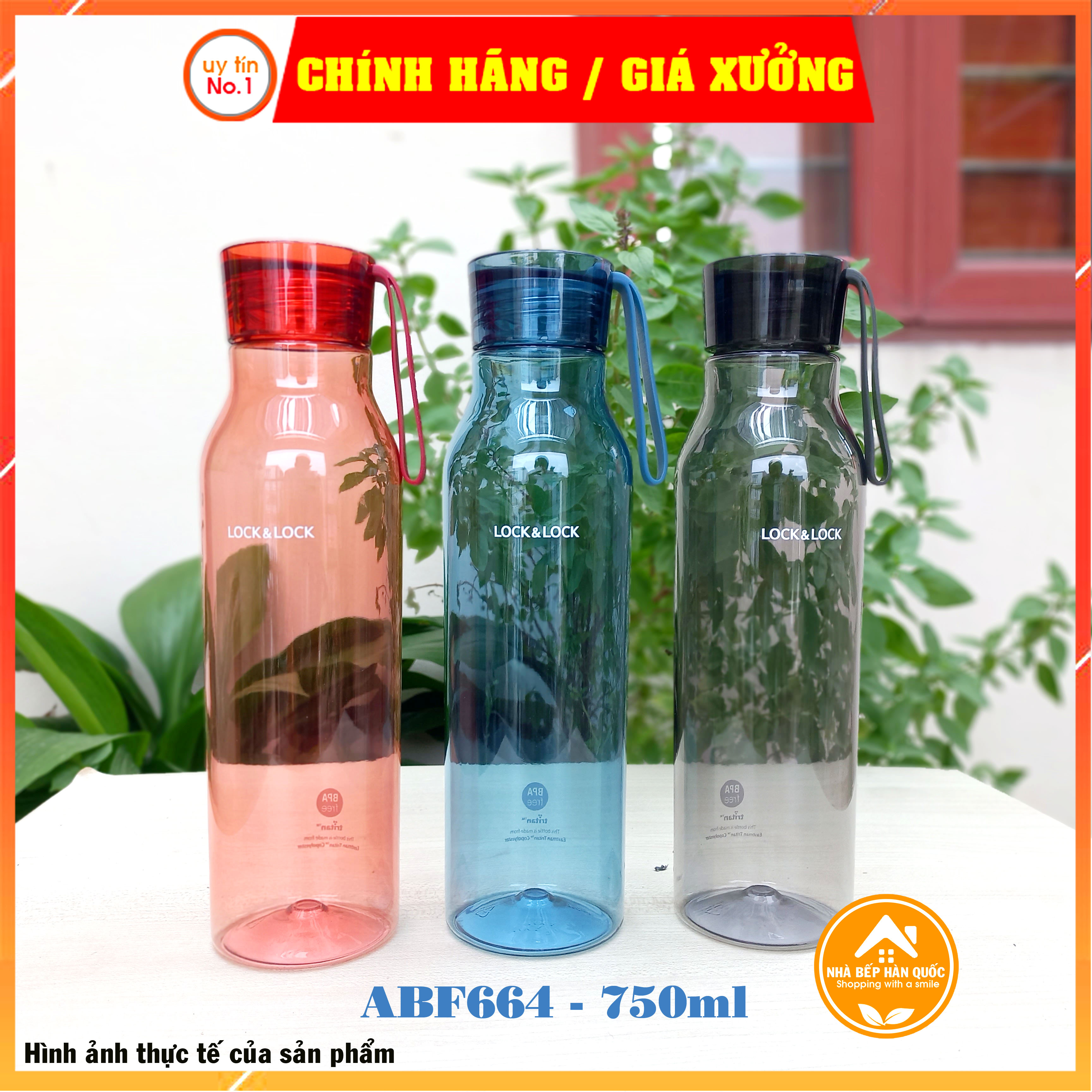 Bình nước Lock&amp;Lock Eco Bottle ABF664 750ml nhựa Tritan